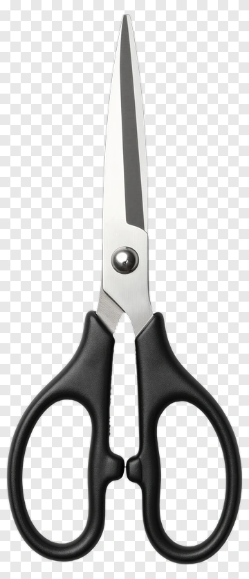 Scissors With Black Handles PNG