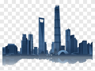 City Skyline Silhouette PNG