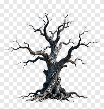 Dead Tree With Twisted Branches PNG