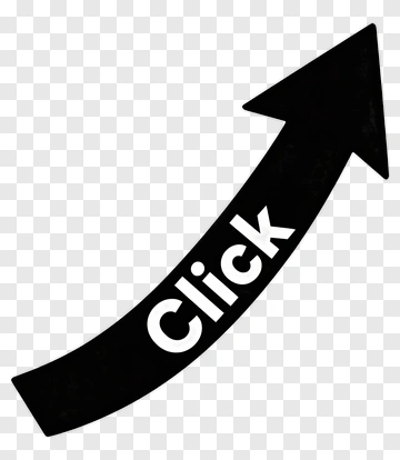 Arrow Icon With Click Text PNG