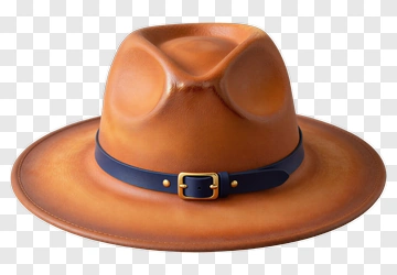 Brown Leather Hat PNG