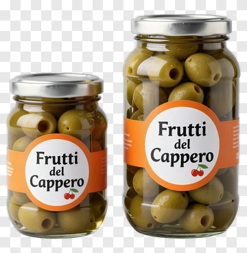 Jars Of Green Olives PNG