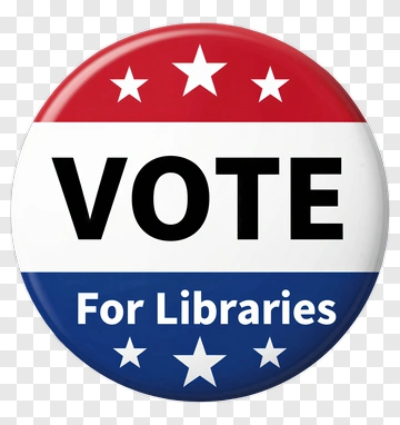 Vote For Libraries Button PNG