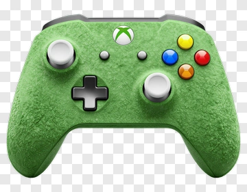 Green Xbox Game Controller PNG