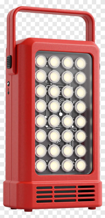 Red Led Work Light PNG