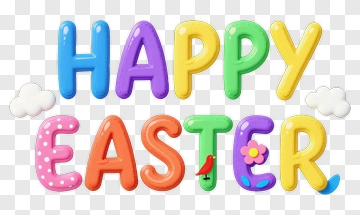 Happy Easter Greeting PNG
