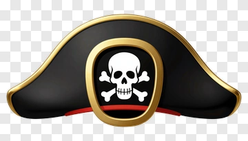 Pirate Hat With Skull And Crossbones PNG