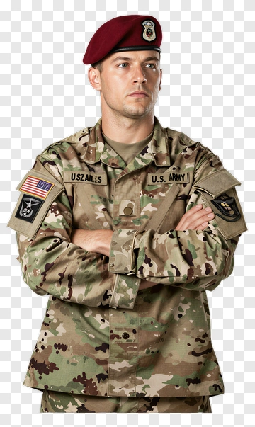 U.s. Army Soldier In Uniform PNG