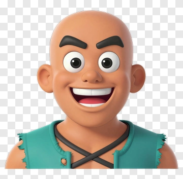 Cartoon Character With A Big Smile PNG