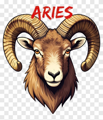 Aries Zodiac Sign Illustration PNG