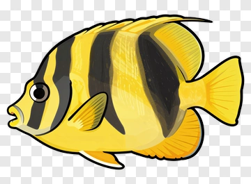 Cartoon Yellow Fish PNG