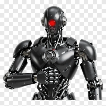 Robot With Red Eye Gesture PNG