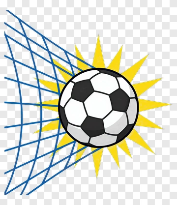 Soccer Ball Hitting The Goal PNG