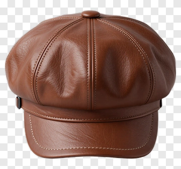 Brown Leather Cap PNG