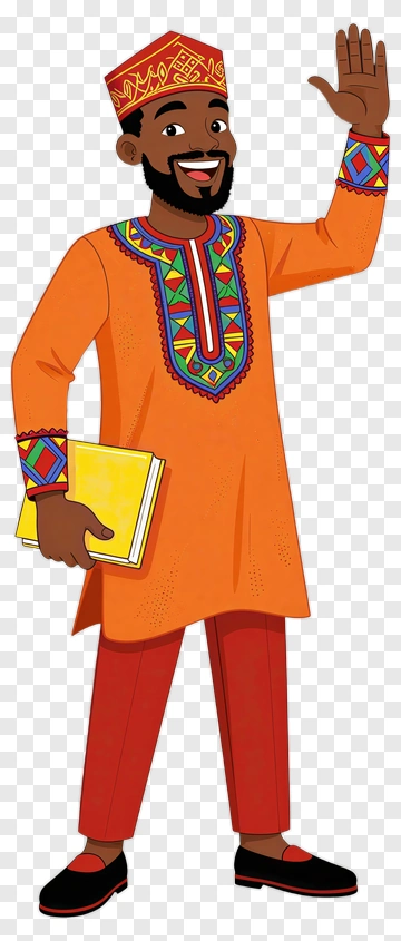 Smiling Teacher Holding Books PNG