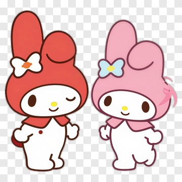 My Melody And Kuromi Characters PNG