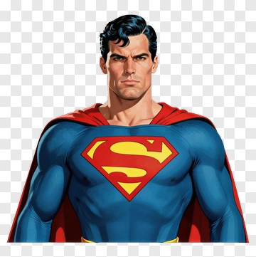 Superhero Character With A Red Cape PNG