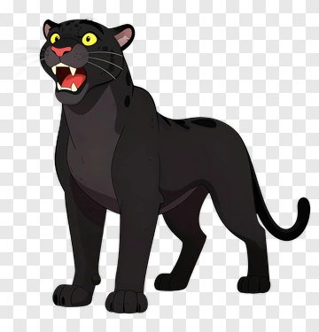 Cartoon Black Panther PNG