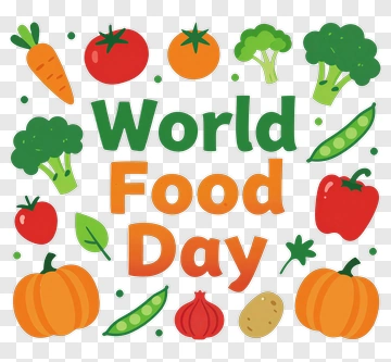 World Food Day Illustration With Vegetables PNG