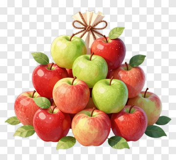 Colorful Pile Of Apples PNG