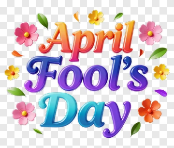 April Fool's Day Celebration Design PNG