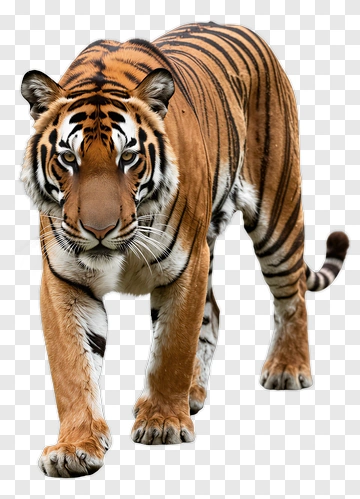 Tiger Walking In Nature PNG