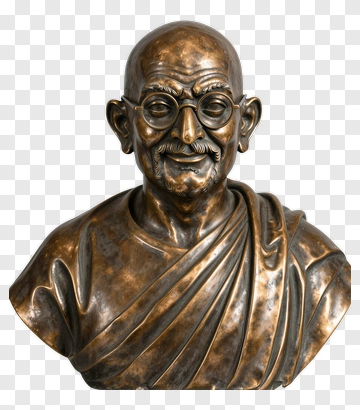 Bronze Bust Of Mahatma Gandhi PNG