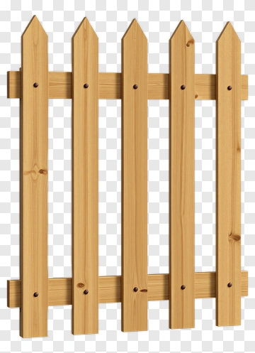 Wooden Picket Fence PNG