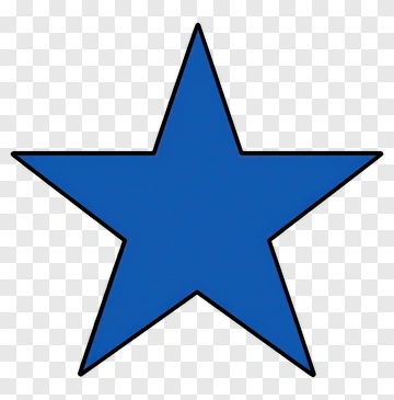 Blue Star Shape PNG