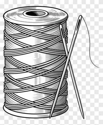 Sewing Thread And Needle PNG