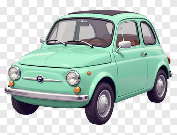 Vintage Mint Green Car PNG