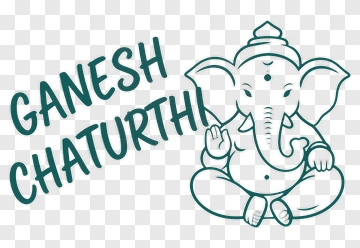 Ganesh Chaturthi Celebration With Lord Ganesha PNG