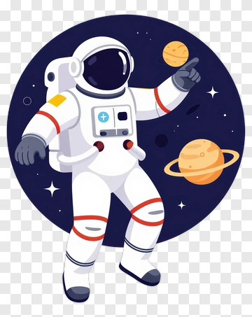 Astronaut Pointing In Space PNG