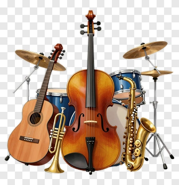 Musical Instruments Ensemble PNG