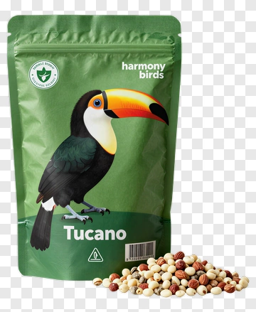Tucano Bird Food Package With Nuts PNG