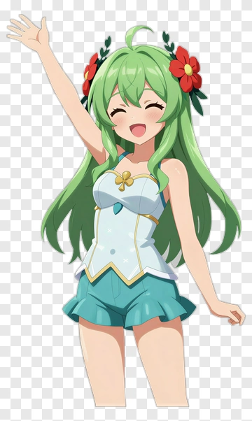 Happy Cartoon Character Waving PNG
