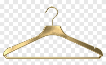Gold Clothes Hanger PNG