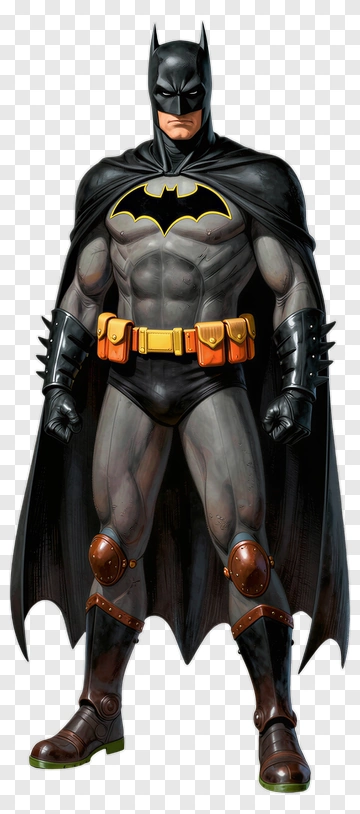 Superhero Batman In A Black Costume PNG