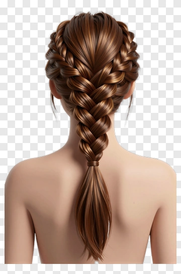 Braided Hair Style PNG
