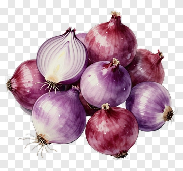 Purple Onions Piled Together PNG