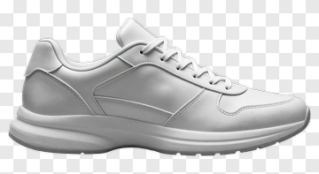 White Athletic Shoe PNG