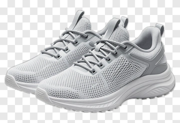 Gray Athletic Sneakers PNG