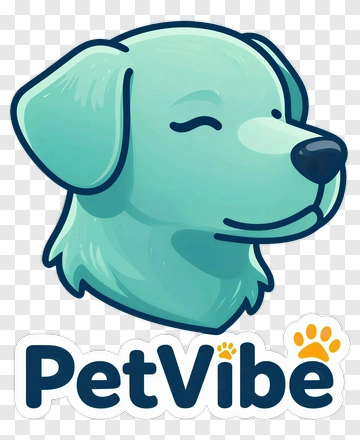 Cartoon Dog Head With Petvibe Logo PNG