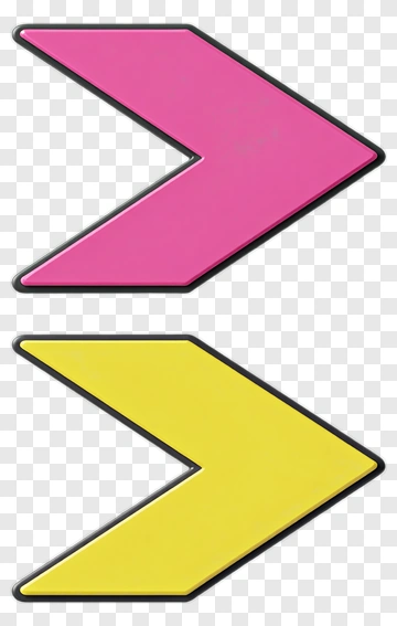 Pink And Yellow Arrow Icons PNG