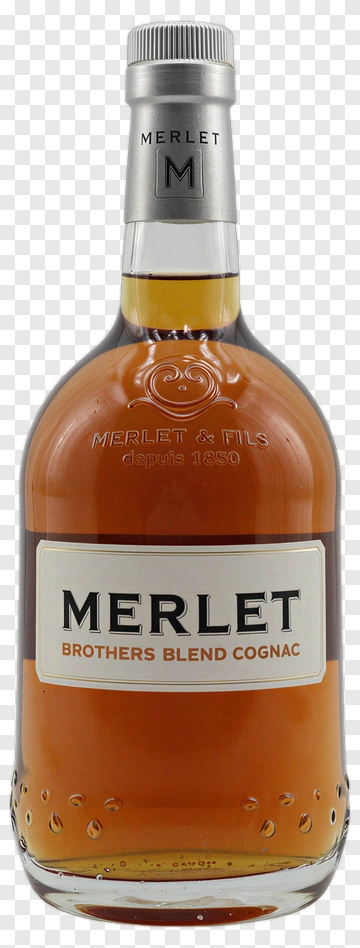 Merlet Brothers Blend Cognac Bottle PNG