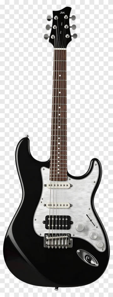 Black Electric Guitar PNG