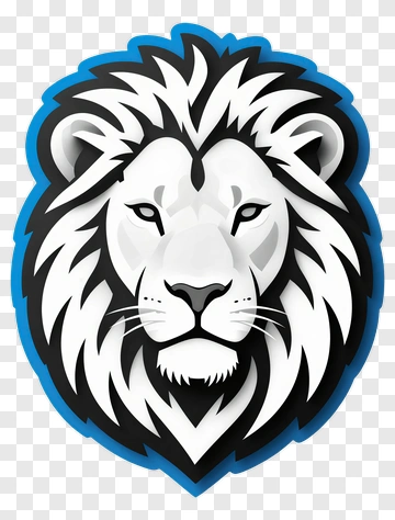 Lion Head Illustration PNG