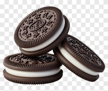 Oreo Cookies Stacked Together PNG