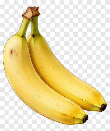 Yellow Banana Bunch PNG