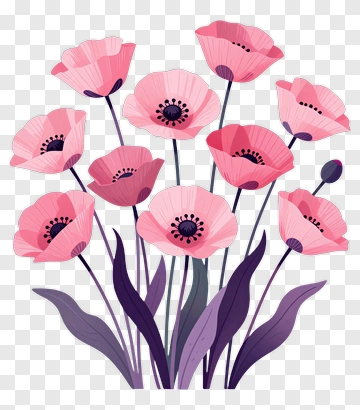 Colorful Flower Bouquet PNG